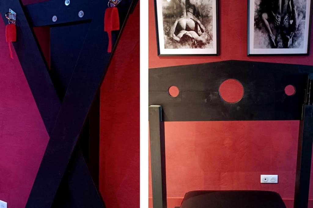 Appartement Balneo Et Sauna Prives The Red Room Mauguio Ngoại thất bức ảnh